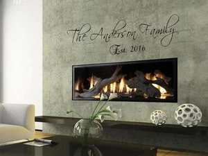 36" PERSONALIZED CUSTOM FAMILY NAME Wall Art Decal Quote Words Lettering Decor - Picture 1 of 3