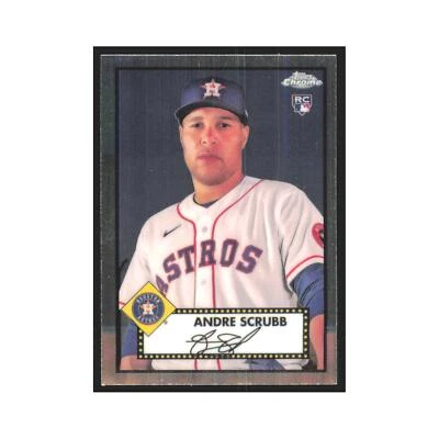 2021 Topps Chrome Andre Scrubb RC Astros #134 - Image 1 of 3