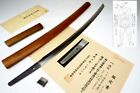 NBTHK: BODY CUTTING TESTED: Japanese Samurai L-Wakizashi Sword Nihonto Katana
