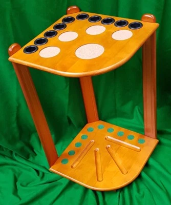 Taco Billar Estante Soporte Esquina Golden Roble Madera 10 de Mesa Resto Palos - Imagen 1 de 2