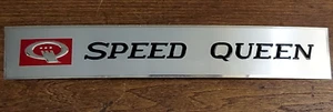 Speed Queen Vintage Appliance Logo Emblem Sticker Stick-on Metal - Picture 1 of 5