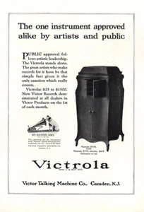 1921 Victrola: One Instrument Approved Alike by Artists Public Vintage Print Ad - Picture 1 of 1
