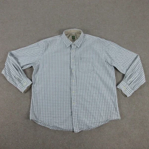 Camisa Timberland Para Hombre Extra Grande Blanca Verde A Cuadros Manga Larga Abotonada - Imagen 1 de 16