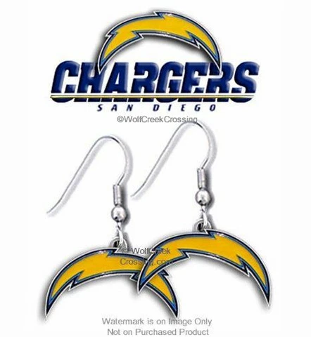 LOS ANGELES CHARGERS EARRINGS NFL FOOTBALL EAR GEAR SPORTS JEWELRY - FREE SHIP' Cover