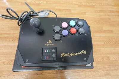 PS1 hori real arcade ps joy stick controller ps2 Japan playstation fighting pad - Image 1 of 4