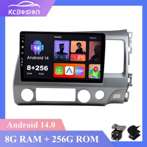 8G+256G Android 14 Car Radio Stereo GPS Navi Head Unit For Honda Civic 2006-2011 - Picture 1 of 15