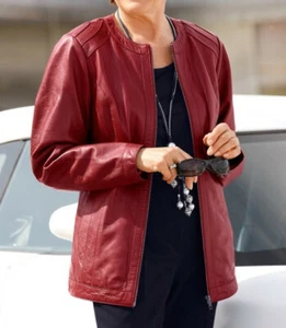 LEDER - JACKE BLAZER Lammnapa weich rot NEU Gr. 38, 40 - Bild 1 von 1