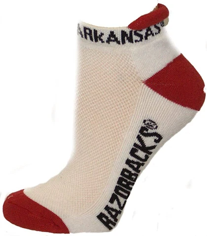 NCAA Arkansas Razorbacks One Size Tab Socks Cover