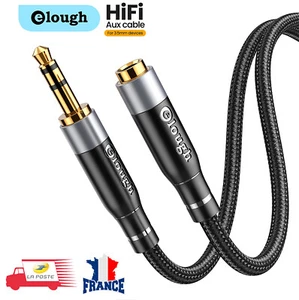 Audio Verlängerungskabel Klinke 3,5mm Stecker auf Klinke 3,5mm Buchse 5M / 3M Elough - Bild 1 von 9