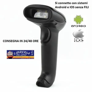 LETTORE CODICE A BARRE BARCODE SCANNER BLUETOOTH SENZA FILI WIRELESS - Zdjęcie 1 z 1