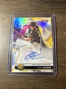 🔥 Owen Caissie 2020 Bowman's Best REFRACTOR Baseball - Autograph Card CUBS - Picture 1 of 6