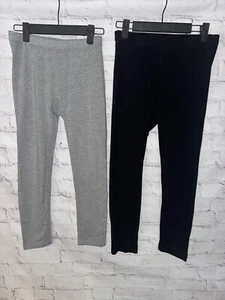 Pepperts 2x Leggings hellgrau meliert neu & schwarz gebraucht Grösse 158/164 - Bild 1 von 4