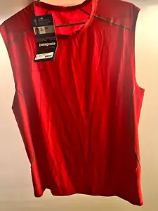Patagonia Para Hombre Capilene Peso Seda Elastizado Calce Ajustado Tanque XL ROJO NUEVO Envío Gratuito - Imagen 1 de 15