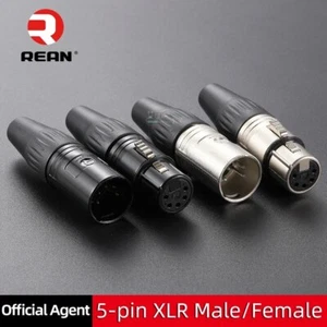 1 pieza NEUTRIK REAN 5 pines XLR enchufe micrófono audio conector macho hembra - Imagen 1 de 13