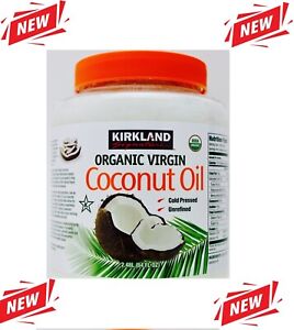 Kirkland 100% USDA Organic Coconut Oil Virgin Unrefined Cold Pressed 84 FL OZ