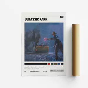 Jurassic Park, Minimalist Movie / Film Art Poster - Picture 1 of 5