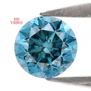 0.50 Ct Natural Loose Round Shape Diamond 4.80 MM Blue Color Diamond LQ1781 - Picture 1 of 8