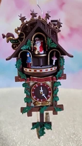 Vintage 2000 Hallmark Keepsake Ornamento "Tempo di Gioia" Musica e Movimento Cucù - Foto 1 di 8