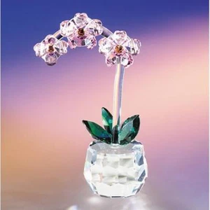 Neu Crystal World Art Schatten Orchidee Figur Miniatur - Bild 1 von 1