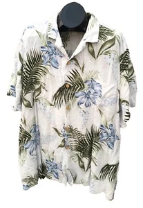 Paradise Found Magnum PI Hawaiian Shirt Men's LARGE 3XL Palm Trees - Picture 1 of 4