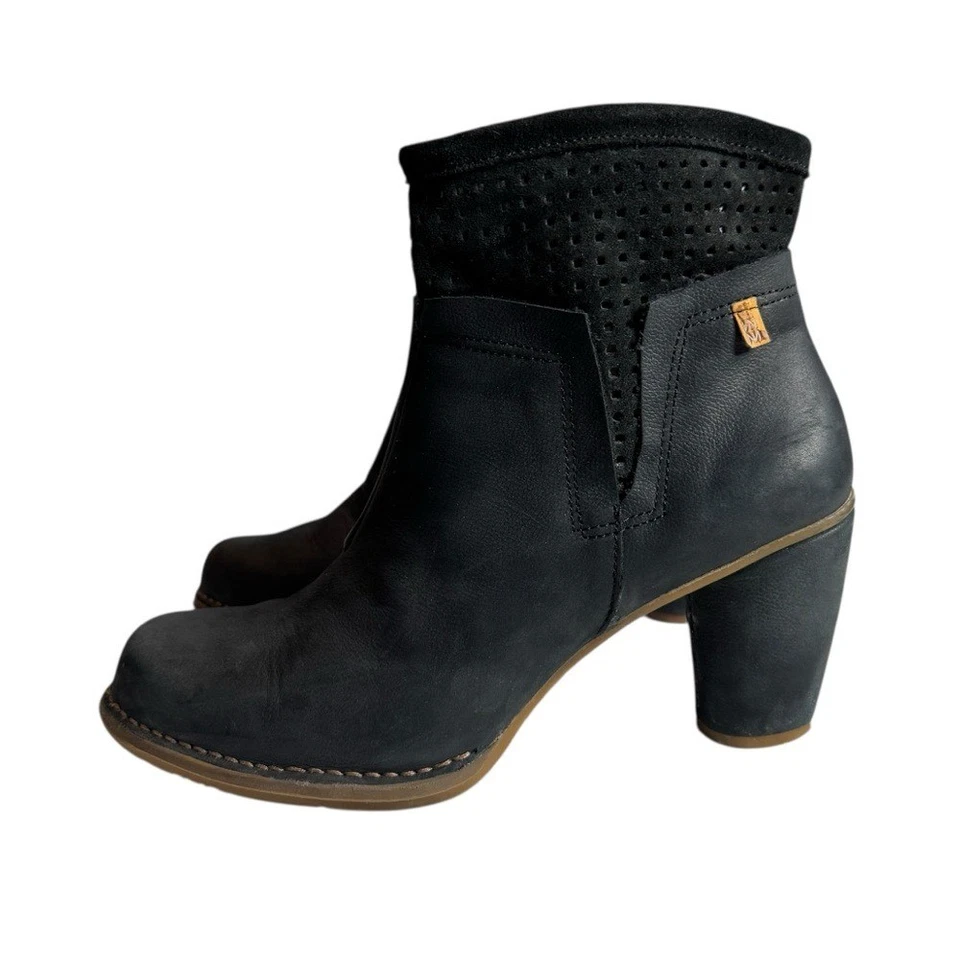 El Naturalista Womens Colibri N495 Leather Boot Black Ankle Booties EUR 41 US 10 - Image 1 of 4