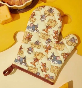 Guante de horno Tom & Jerry resistente al calor amarillo talla única - Imagen 1 de 3