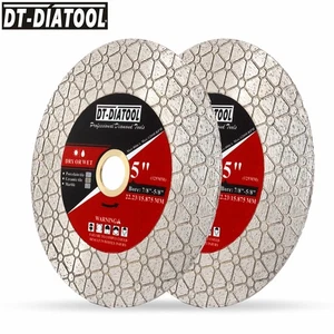 2pcs 5inch Diamond Cutting Discs Schleifen Sägeblätter für Granit Keramik Fliese - Picture 1 of 6