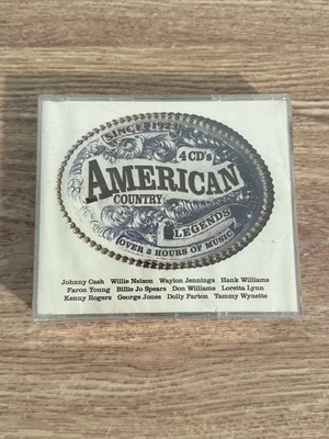 NEW American Country Legends Johnny Cash, Willie Nelson, Dolly Parton 4 CD Set - Image 1 of 4