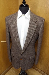 Mens Blazer Sport coat Jacket Jos A Bank 42r Multi Color Harris Tweed S#29 - Picture 1 of 5