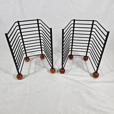 Atlantic Wire Metal 12 CD Storage Rack Stand Holder Retro Video Games Vintage - Image 1 of 4