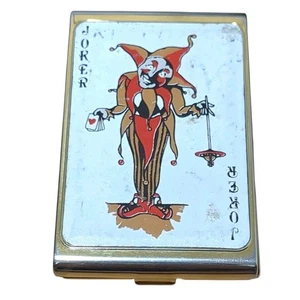 Vivienne Westwood Orb Cigarette Case Holder Joker Trump Silver Metal Vintage - Picture 1 of 7