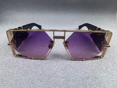 Gafas de sol geométricas CAZAL edición limitada MOD004 con lente púrpura degradada dorada Foto 1 de 4