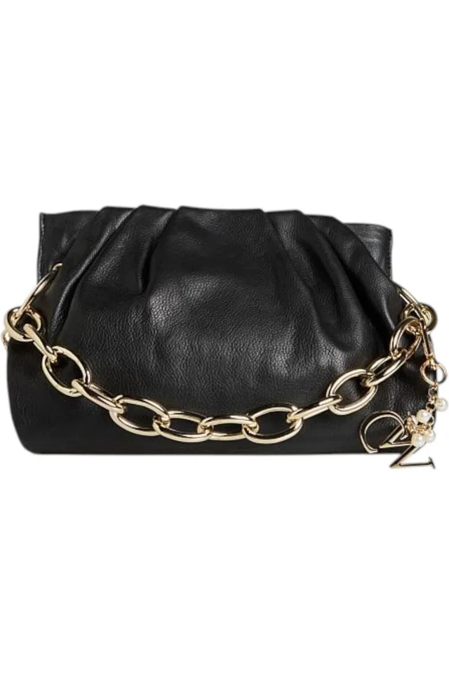 C. Wonder Genuine Leather Clutch Crossbody Black - Image 1 of 1