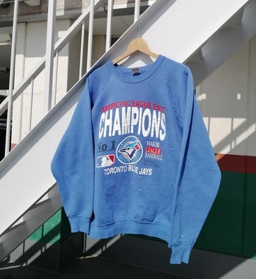 Fruit of the Loom XL Vintage MLB Sweatshirt 80s Colorful Logo Swingman - Image 1 of 4