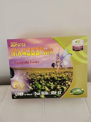 3D Force MX 4000 Twin 128mb, Dual RGBs, AGP 8X - Image 1 of 4