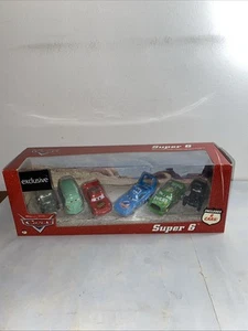Juego de caja Super 6 Cars Disney Pixar exclusivo de Mattel - Imagen 1 de 7