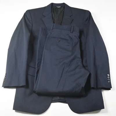 Jos A Bank 42R 34x30 Navy Blue 100% Wool Mens Jacket Pants Suit - Image 1 of 4
