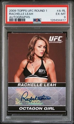 2009 Topps UFC Round 1 Rachelle Leah Rookie Auto Pop 3 None Higher - Image 1 of 2
