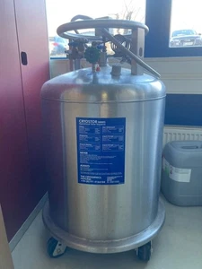 Cryostor Tank Dewar Stickstoffbehälter Stickstoff Argon Edelstahl 120l mobil - Bild 1 von 10
