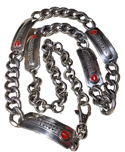 Harley Davidson Official Emblem Vintage Damen Stahl Biker Kettengürtel 38” - Bild 1 von 3