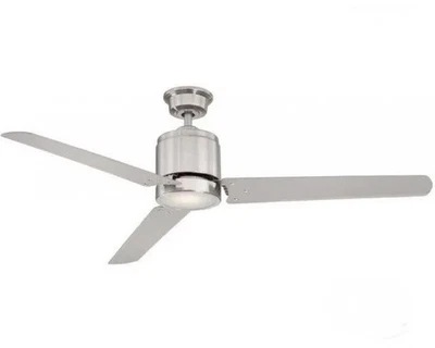 NEW 60” LED Fan Ceiling Home Deco…Railey Reverse Speed Control Nickel Damp - Image 1 of 4