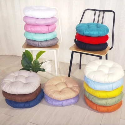 Chair Seat Cushion Pads Round Seat Pads for Indoor Outdoor Dining Garden Patio ⇓ - Image 1 of 4