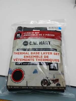 Conjunto de camadas de base térmica CW Hart superior e inferior Youth M Wicking Performance - Imagem 1 de 4