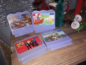 VTech v smile video game lot of 4 ratatouille backyardigans wiggles Shrek  gift - Picture 1 of 6