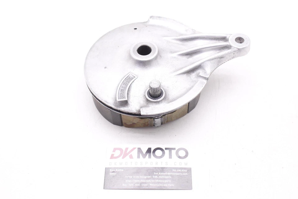 81 KAWASAKI 250 CSR KZ250L BELT OEM REAR BACK BRAKE DRUM ASSEMBLY R11.BX16 - Image 1 of 4