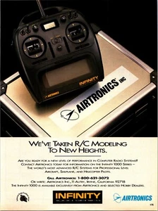 Airtronics Infinity 1000 Series Radio Vintage 1993 Print Ad Ephemera Wall Decor - Picture 1 of 1