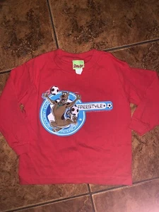 Vintage Soccer Scooby Doo Red Longsleeve  - Picture 1 of 3
