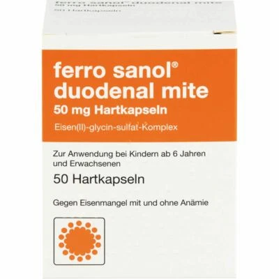 UCB PHARMA GMBH FERRO SANOL duodenal mite 50 mg magensaftr.Hartk. 50 St PZN00940884