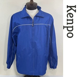Kenpo Mens Full Zip Windbreaker  Jacket Size M Blue - Picture 1 of 8