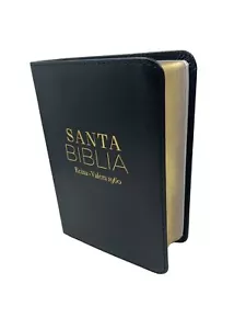 Biblia Tamaño Bolsillo Reina Valera 1960 Piel Imitación Negro 8 Puntos - Foto 1 di 14